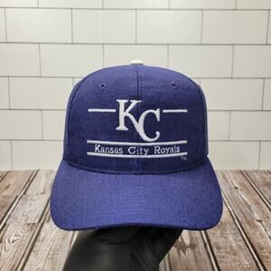 The Game Kansas City Royals Vintage Wool Split Bar Adjustable Snapback Hat